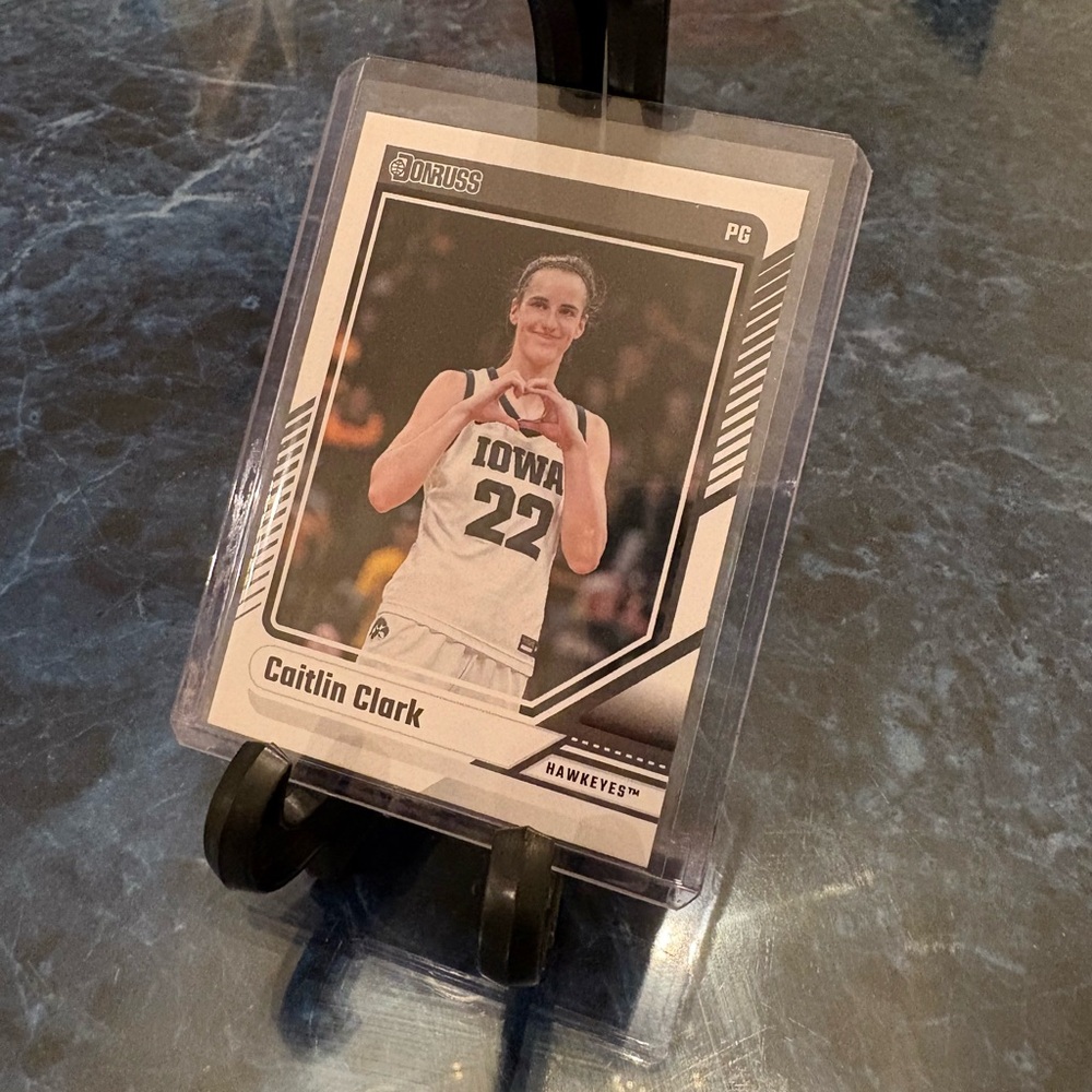Caitlin Clark Basketball Card 2024 Panini Heart Hand